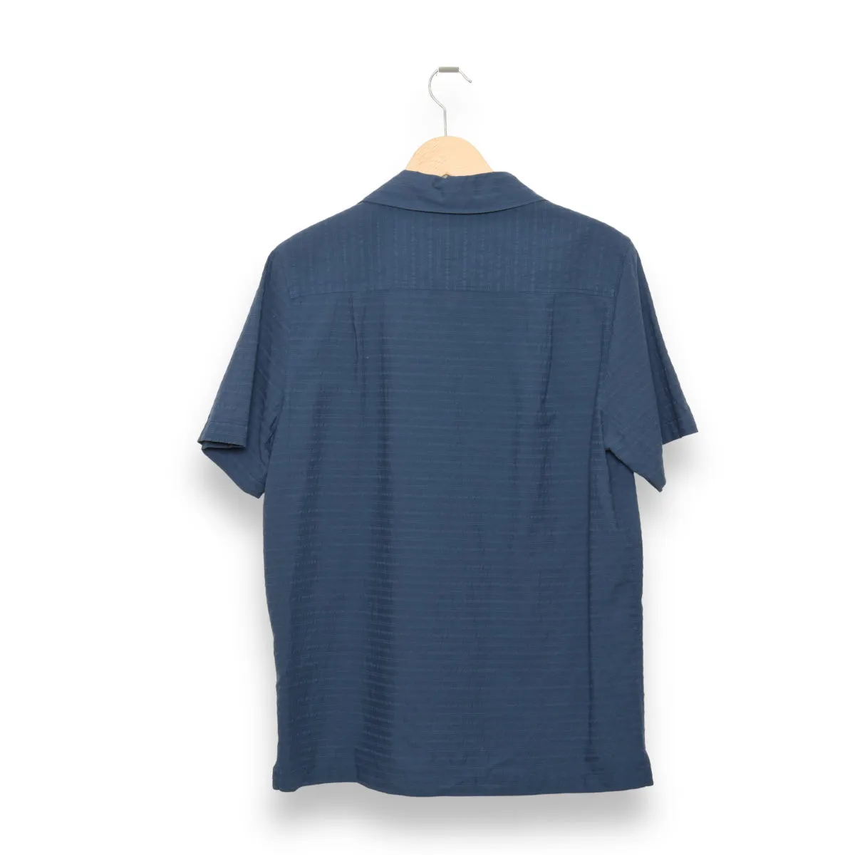 About Companions Kuno Shortsleeve eco seersucker blue