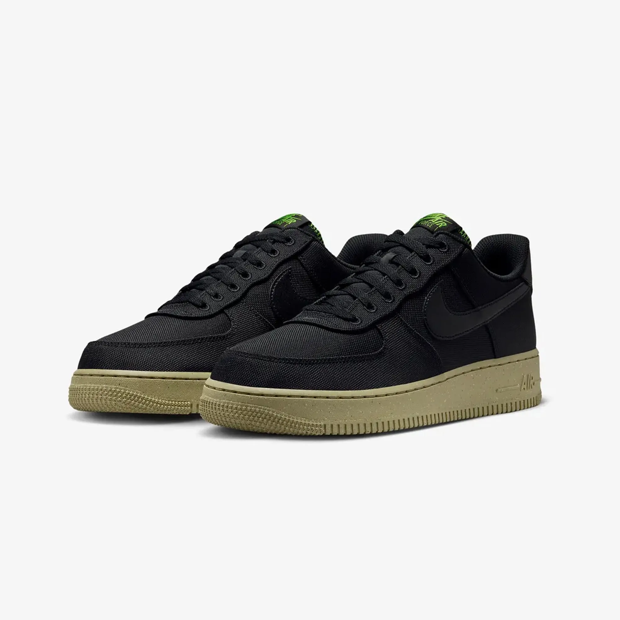 AIR FORCE 1 '07 LV8 'BLACK/BLACK-NEUTRAL OLIVE-CHLOROPHYLL'