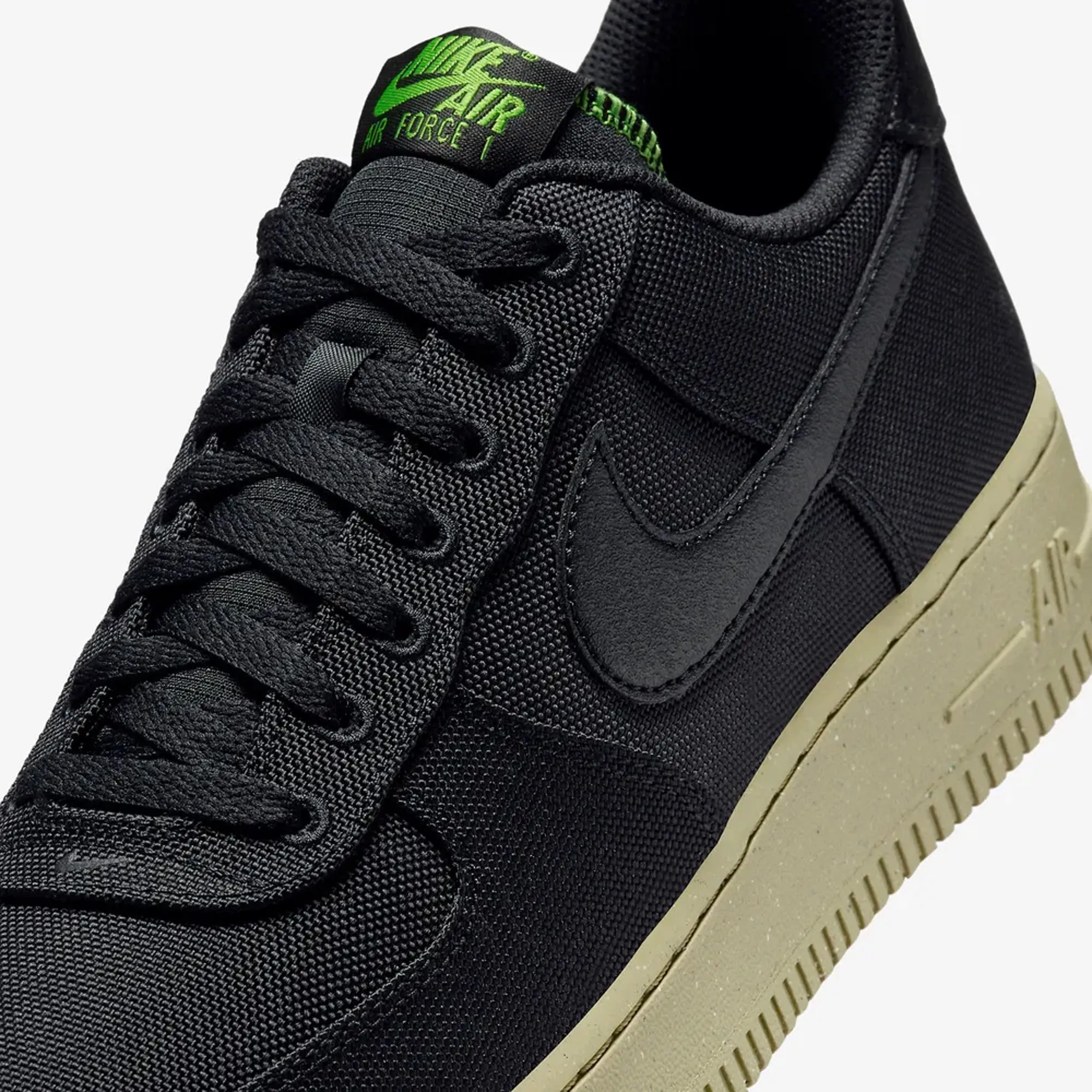 AIR FORCE 1 '07 LV8 'BLACK/BLACK-NEUTRAL OLIVE-CHLOROPHYLL'