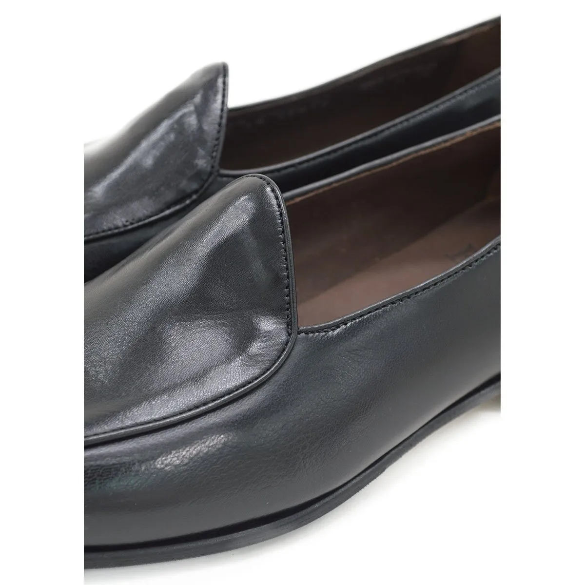 Berwick 1707 Classic Belgian Loafer (4950) -Black Deerskin