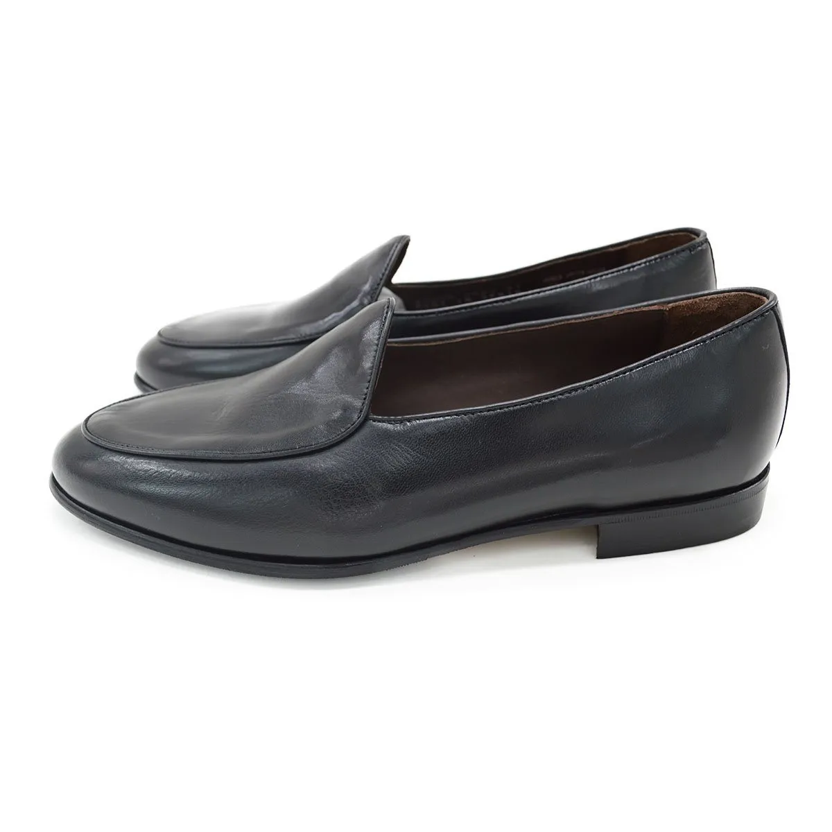 Berwick 1707 Classic Belgian Loafer (4950) -Black Deerskin