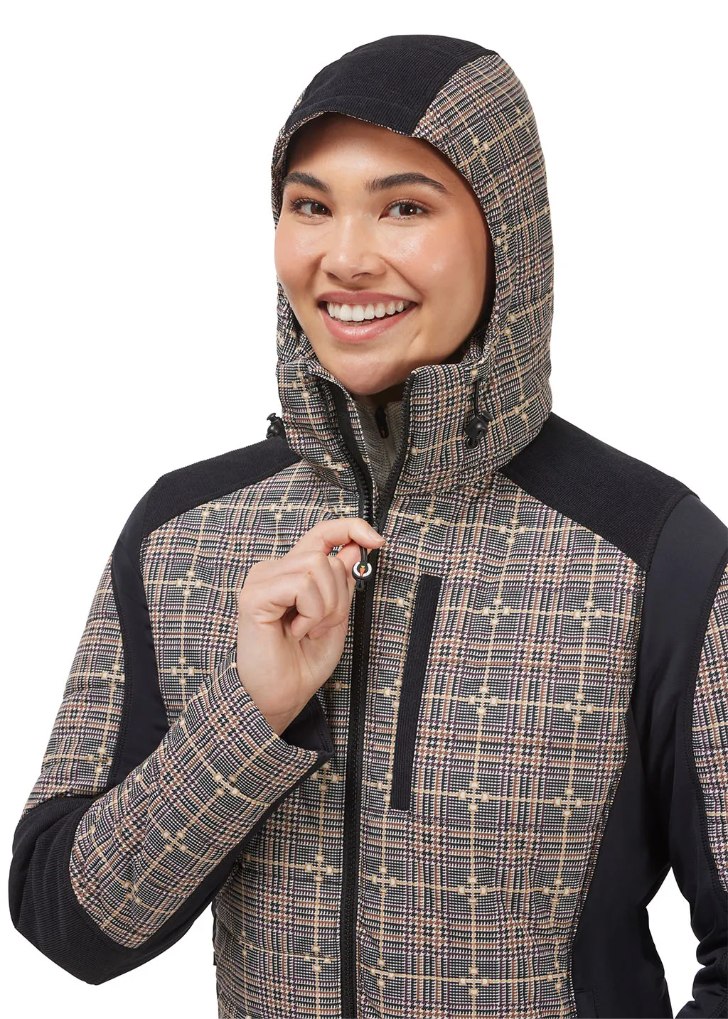 Bits of Plaid Quilted Equestrian Jacket