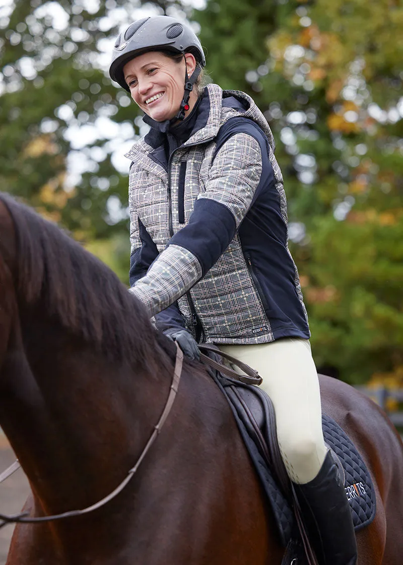 Bits of Plaid Quilted Equestrian Jacket