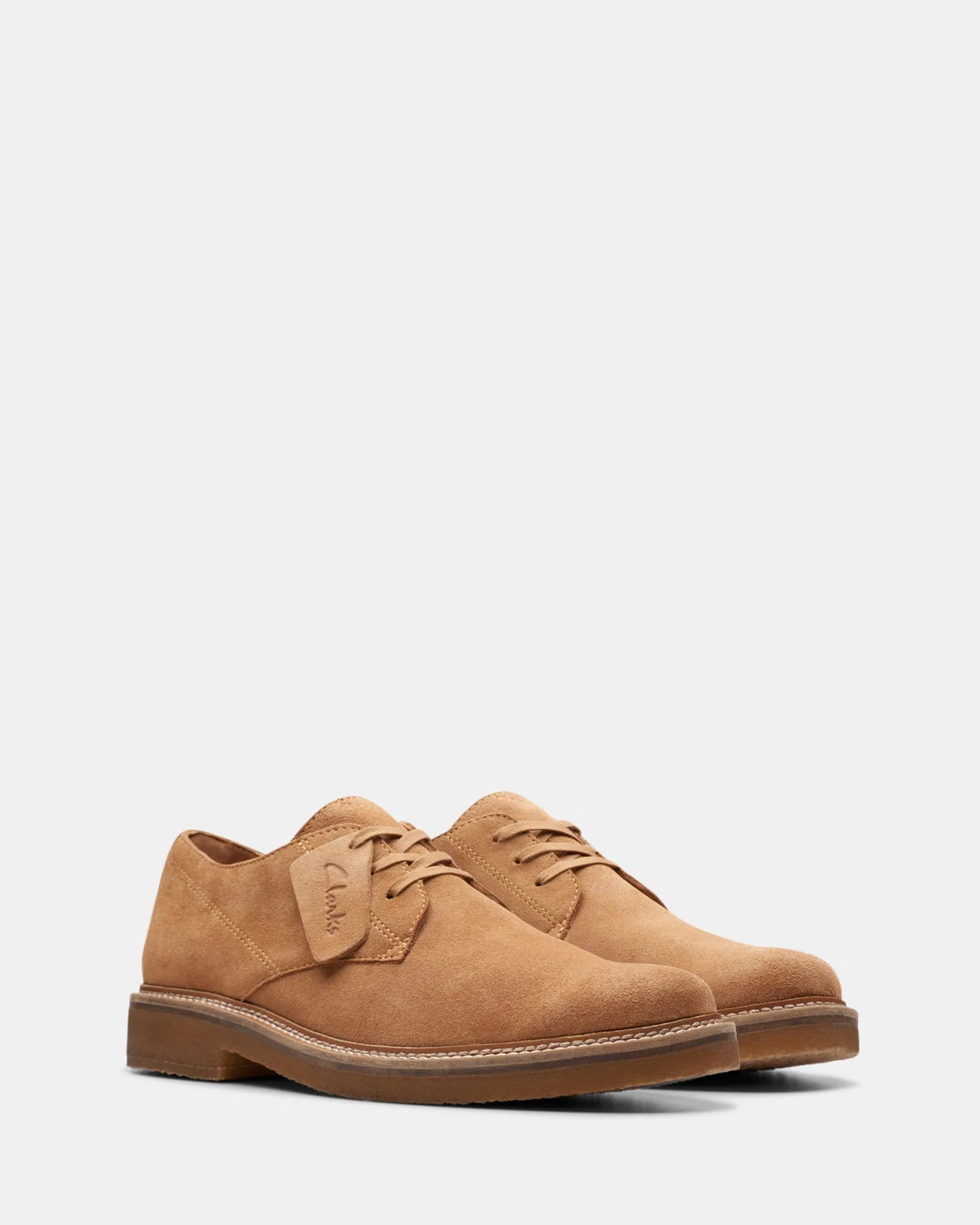 Clarkdale Derby Light Tan Suede