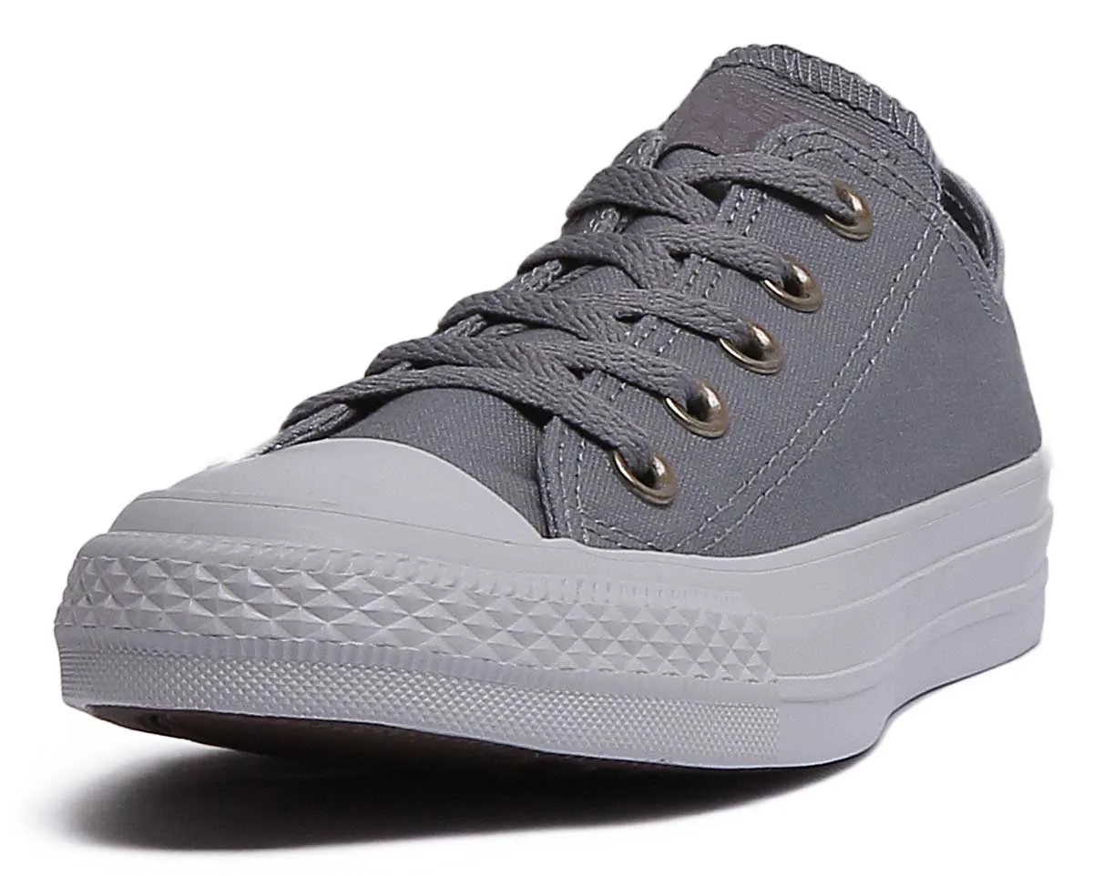 Converse 161487C CT All Star Low Trainer In Grey For Women