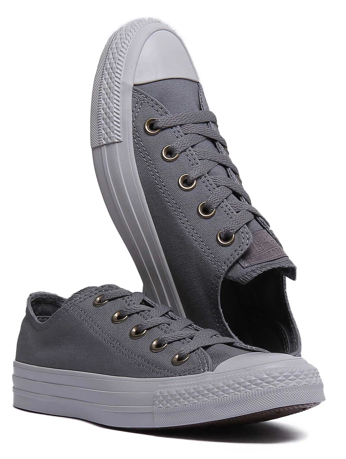 Converse 161487C CT All Star Low Trainer In Grey For Women