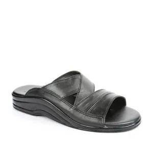 Coolers Casual (Black) Slippers For Men 7123-79 By Liberty