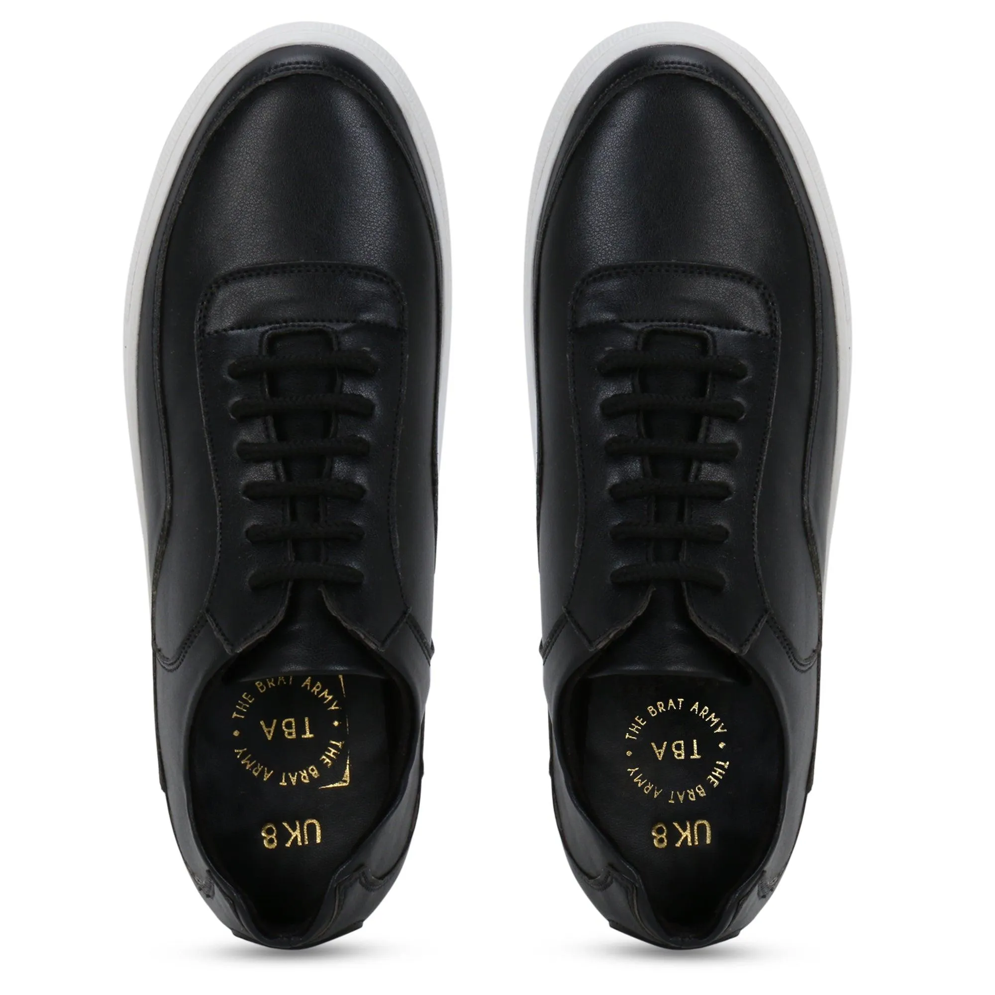 Denver Black Classic Lace Ups Sneaker