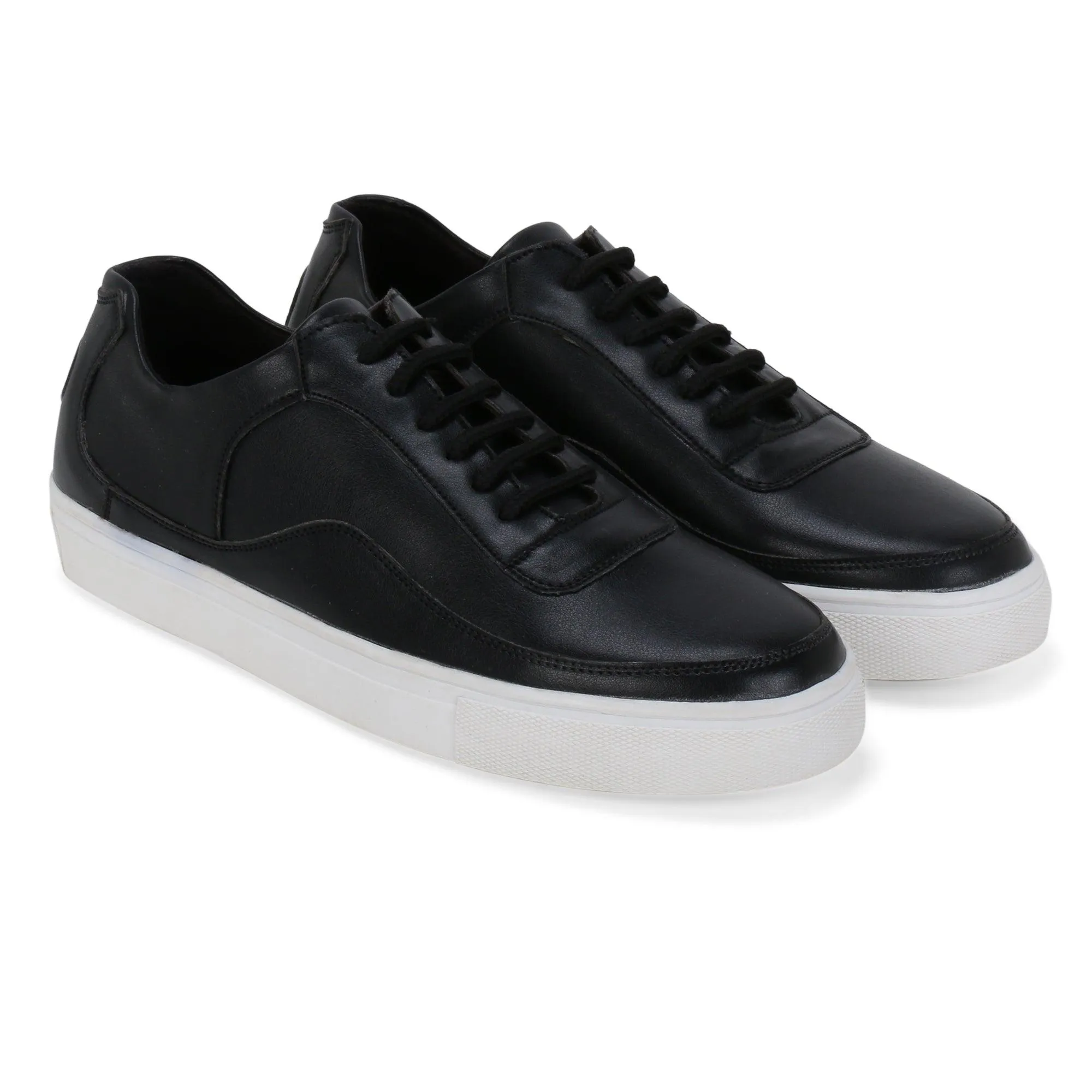 Denver Black Classic Lace Ups Sneaker