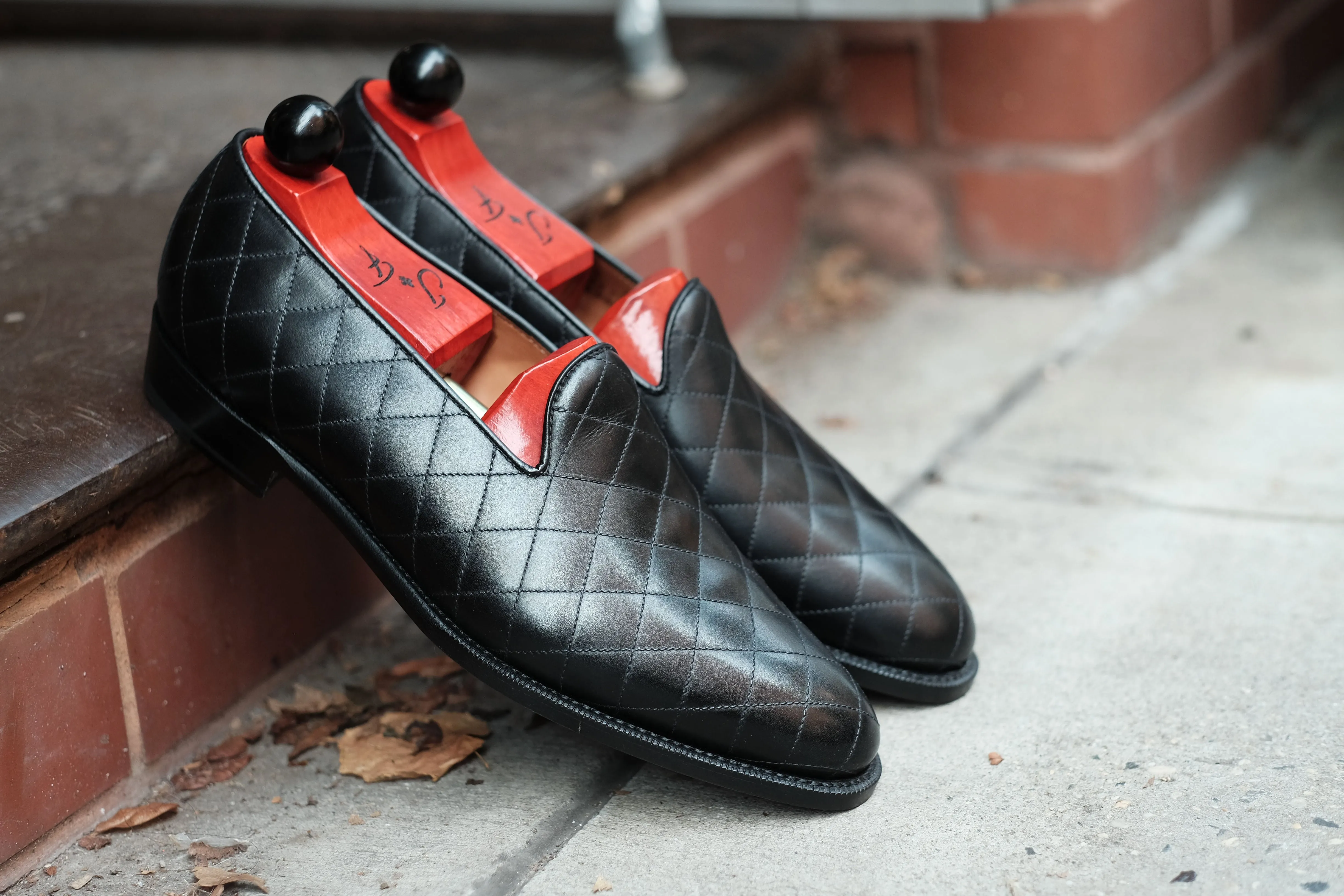 Laurelhurst II - MTO - Quilted Black Calf - TMG Last - Single Leather Sole