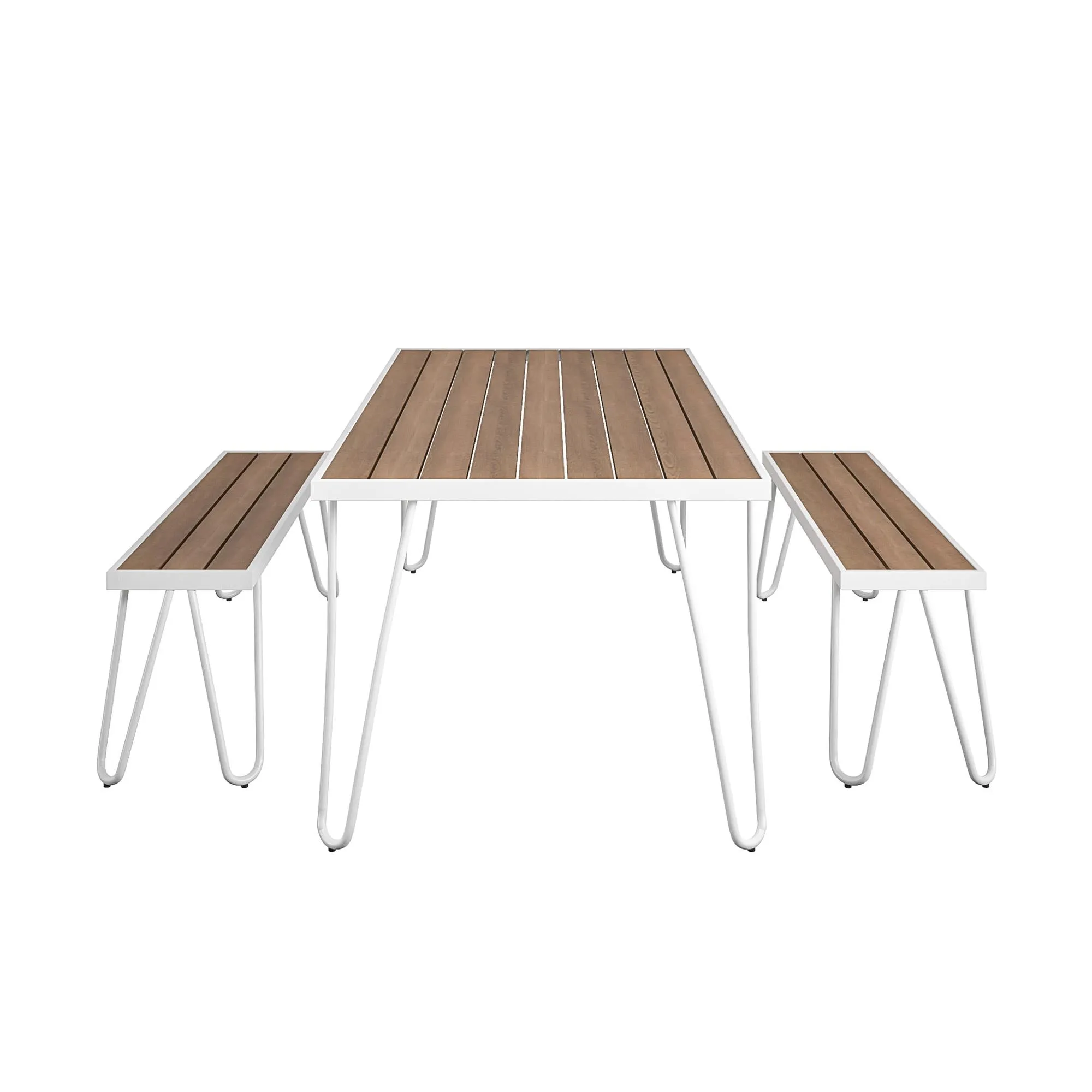 Novogratz Paulette 5' Table and Bench Set