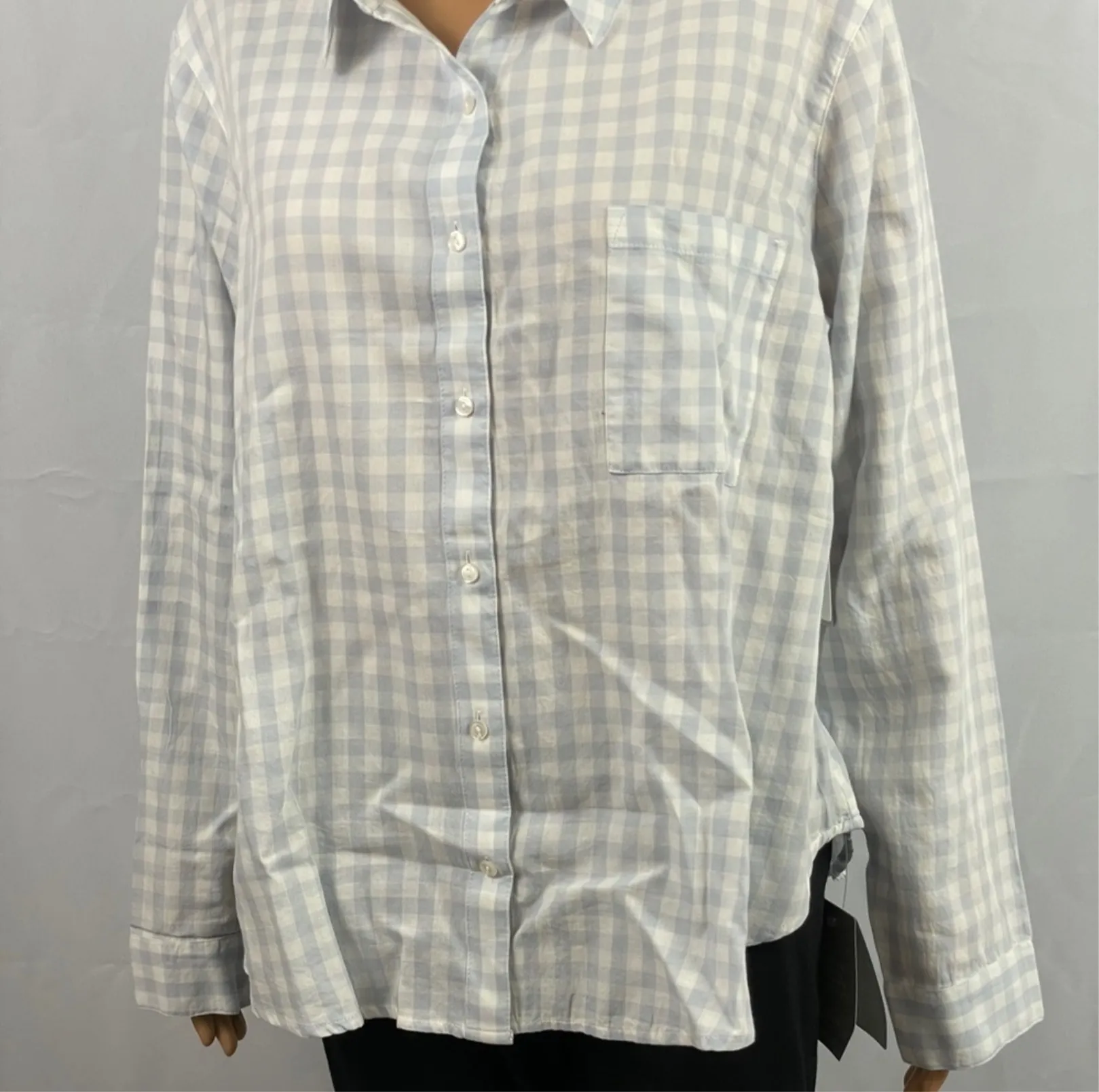 Plaid Long Sleeve Cotton Button Up Shirt B…