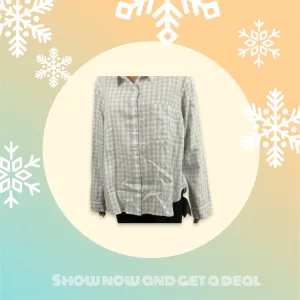 Plaid Long Sleeve Cotton Button Up Shirt B…