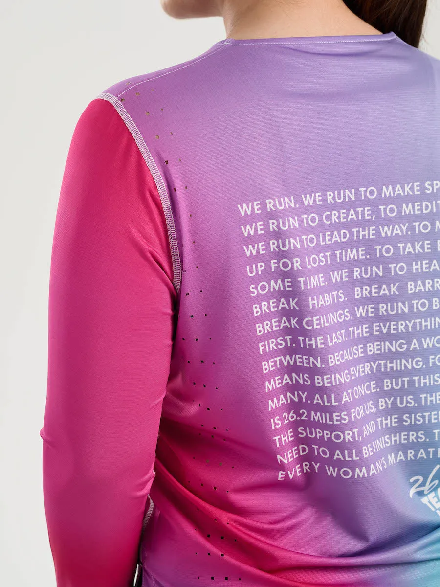 Race Pace Tee LS | Every Woman's Marathon