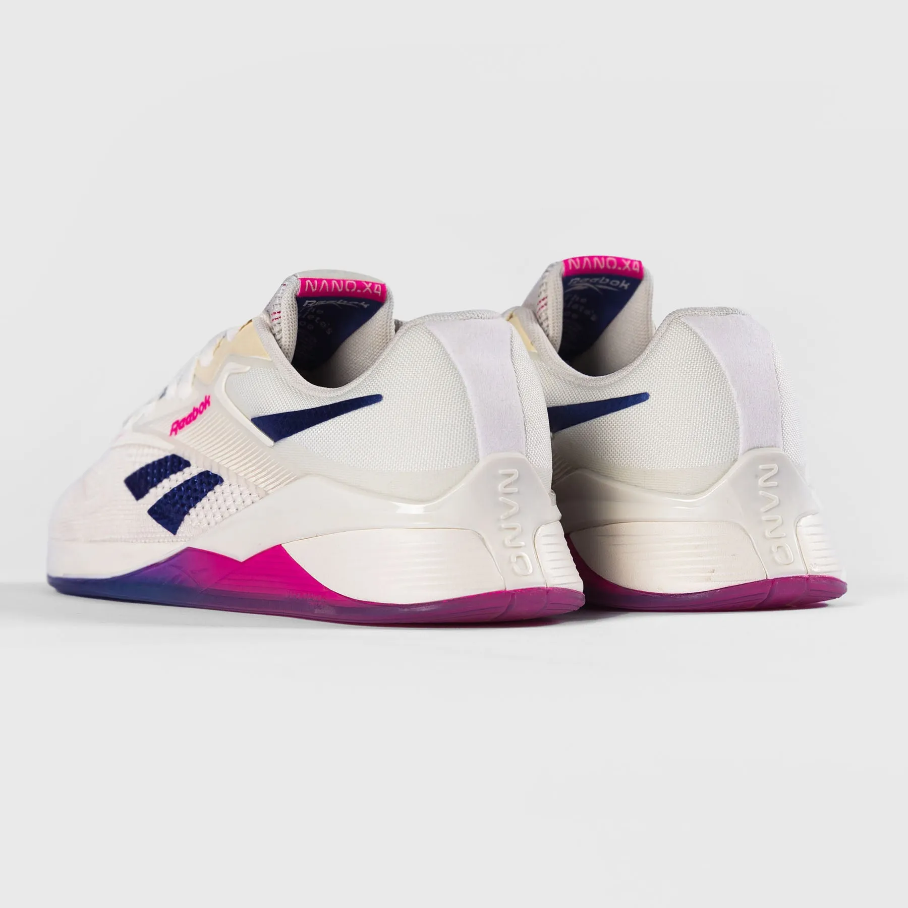 REEBOK - NANO X4 - WOMEN'S - CHALK/STEP PURPLE/LASER PINK