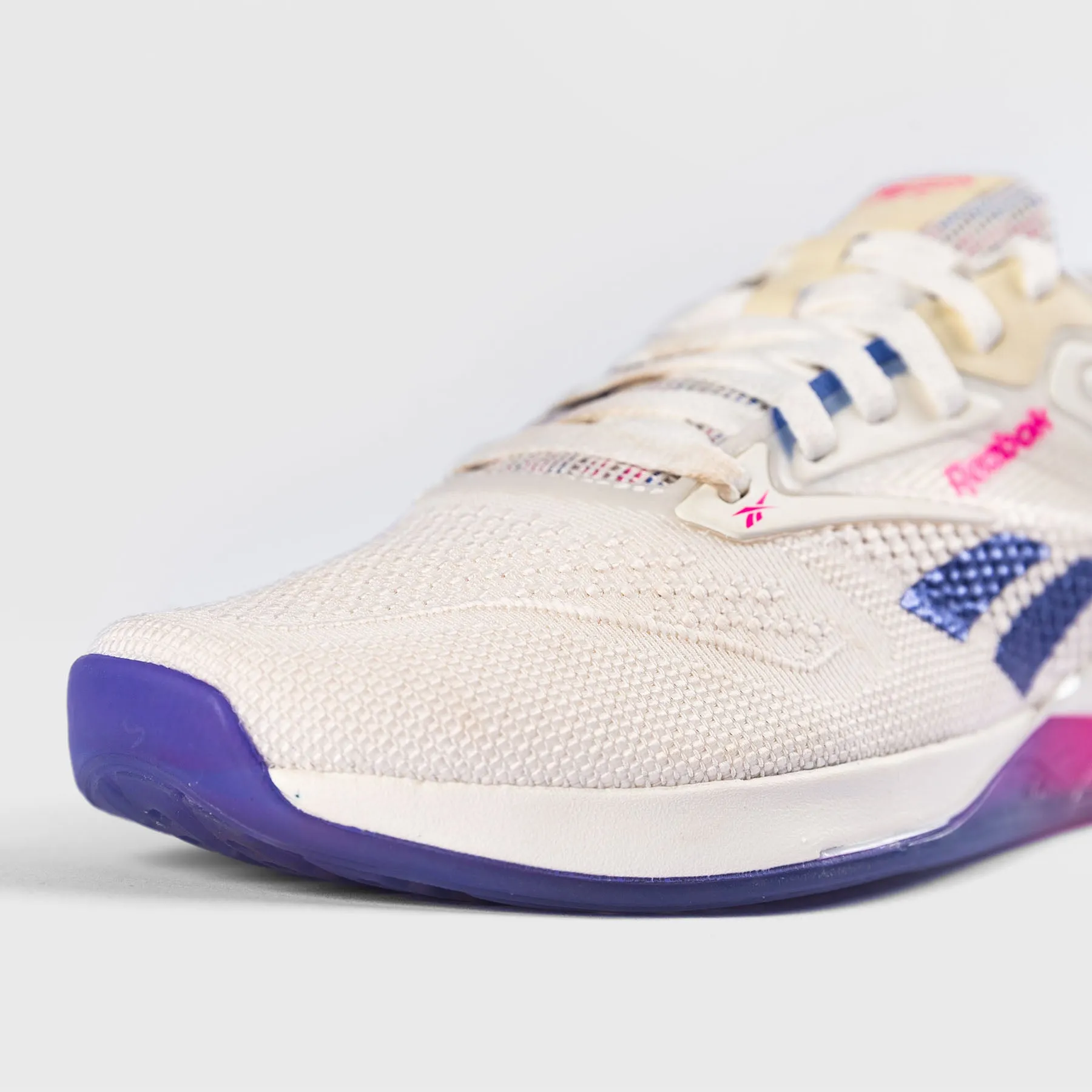 REEBOK - NANO X4 - WOMEN'S - CHALK/STEP PURPLE/LASER PINK