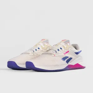 REEBOK - NANO X4 - WOMEN'S - CHALK/STEP PURPLE/LASER PINK