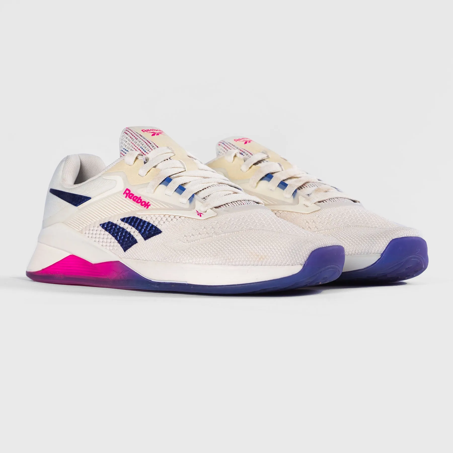 REEBOK - NANO X4 - WOMEN'S - CHALK/STEP PURPLE/LASER PINK