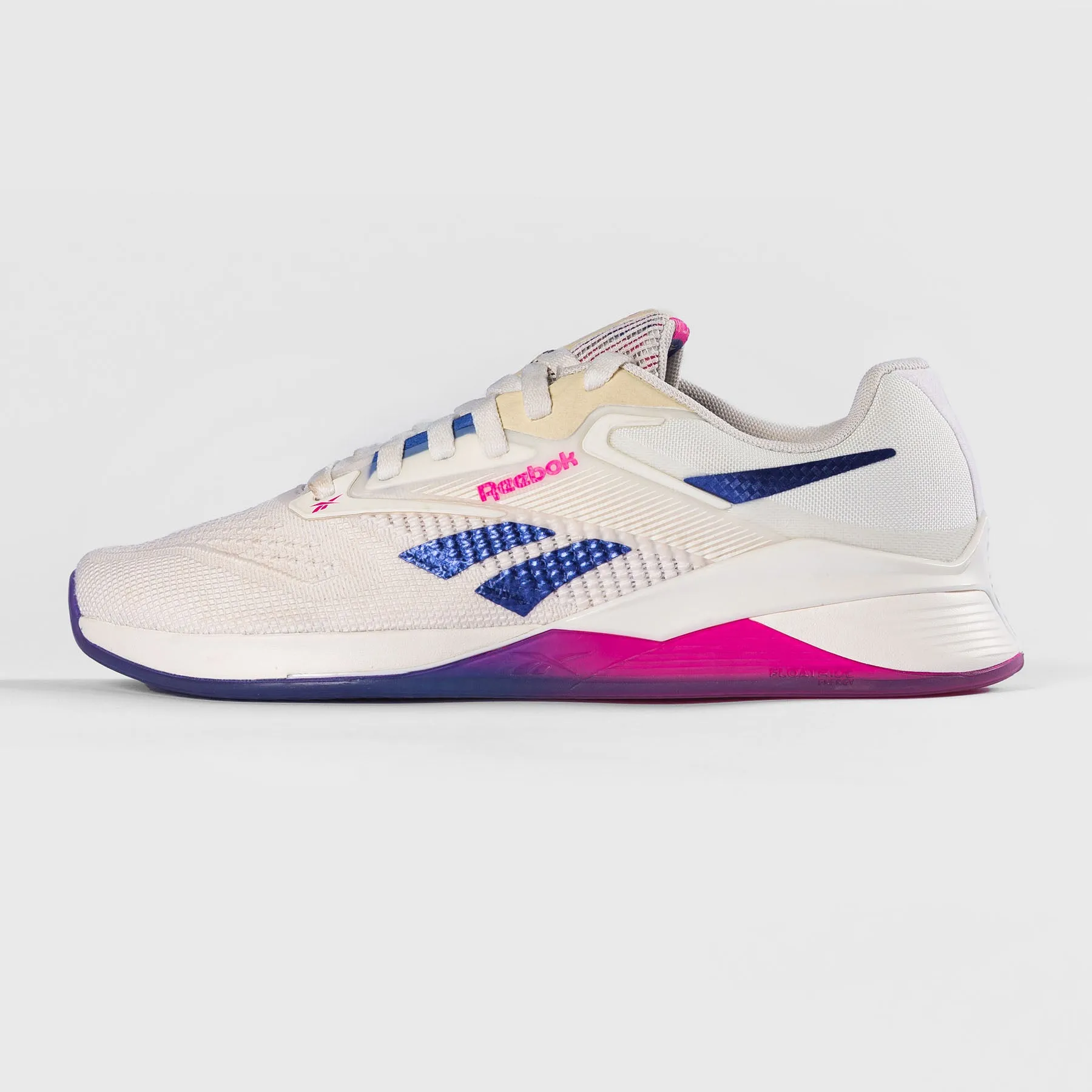 REEBOK - NANO X4 - WOMEN'S - CHALK/STEP PURPLE/LASER PINK