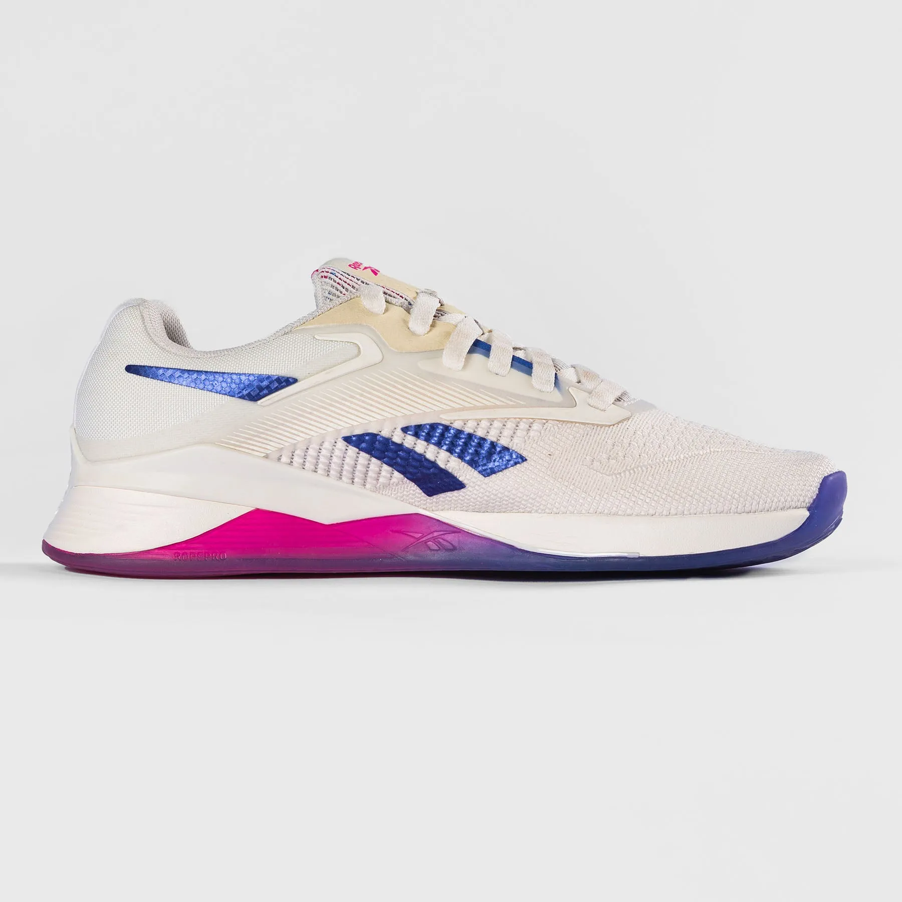 REEBOK - NANO X4 - WOMEN'S - CHALK/STEP PURPLE/LASER PINK