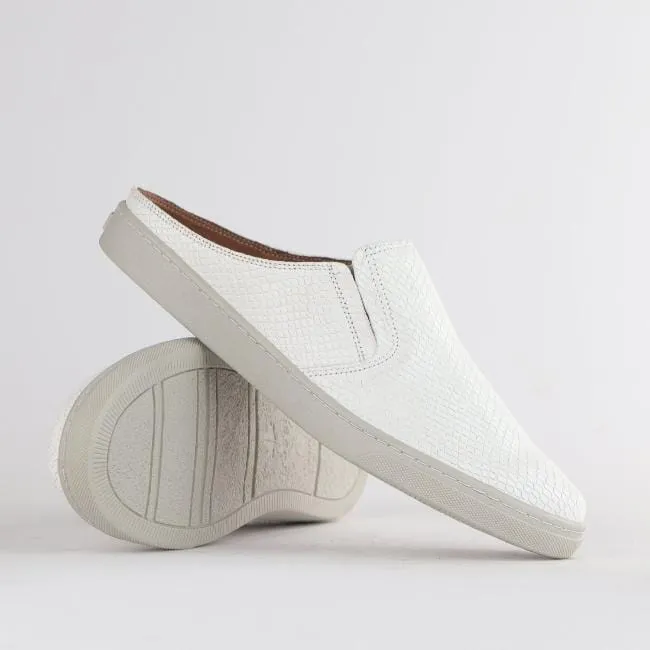 Slip-on sneakers with Removable Footbed in White - 12584