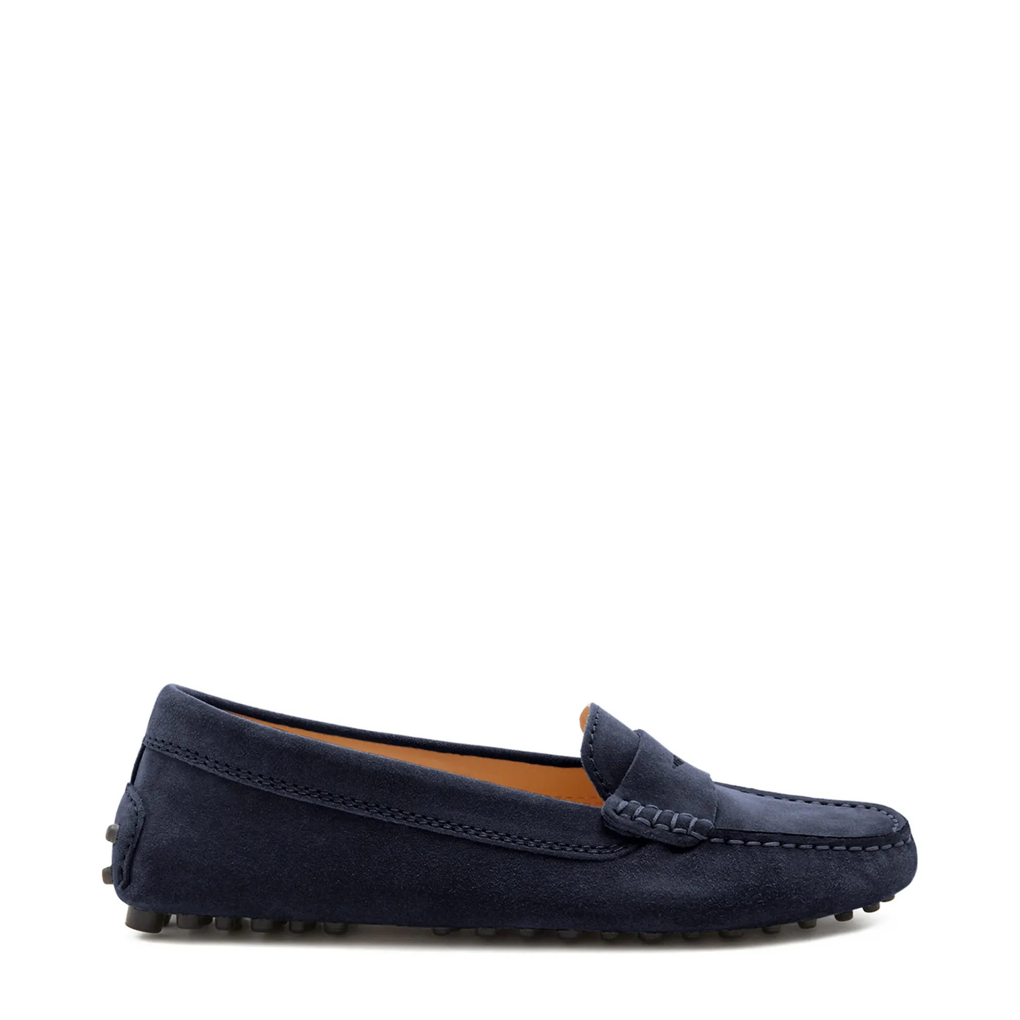 Vendôme Marie dark blue suede moccasins