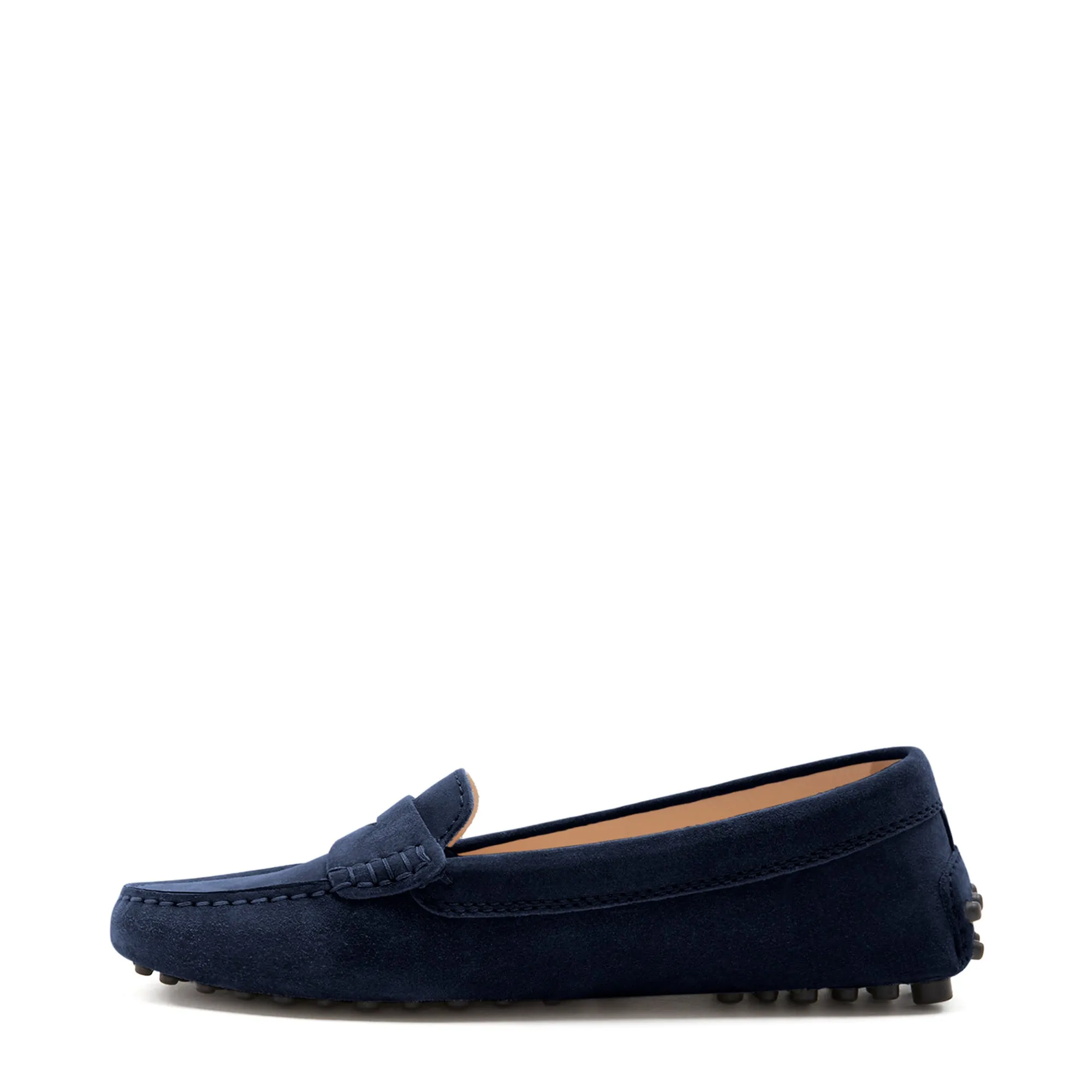 Vendôme Marie dark blue suede moccasins