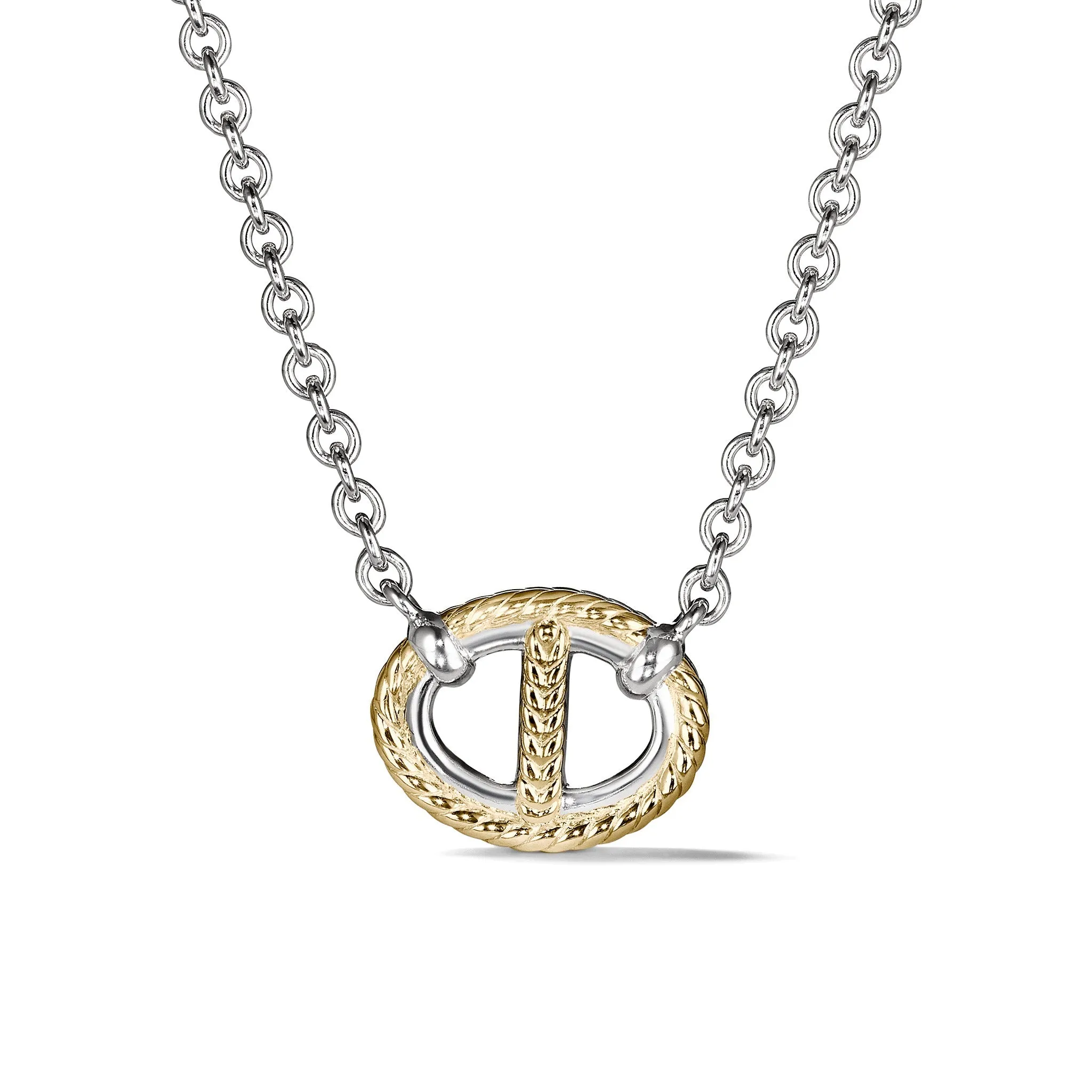 Vienna Single Link Necklace with 18K Gold