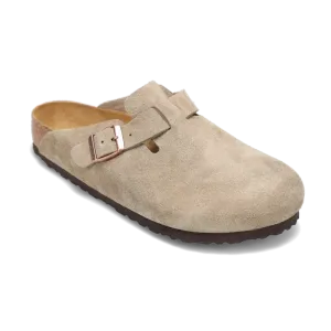 Women's Boston Soft Footbed Narrow Taupe Suede