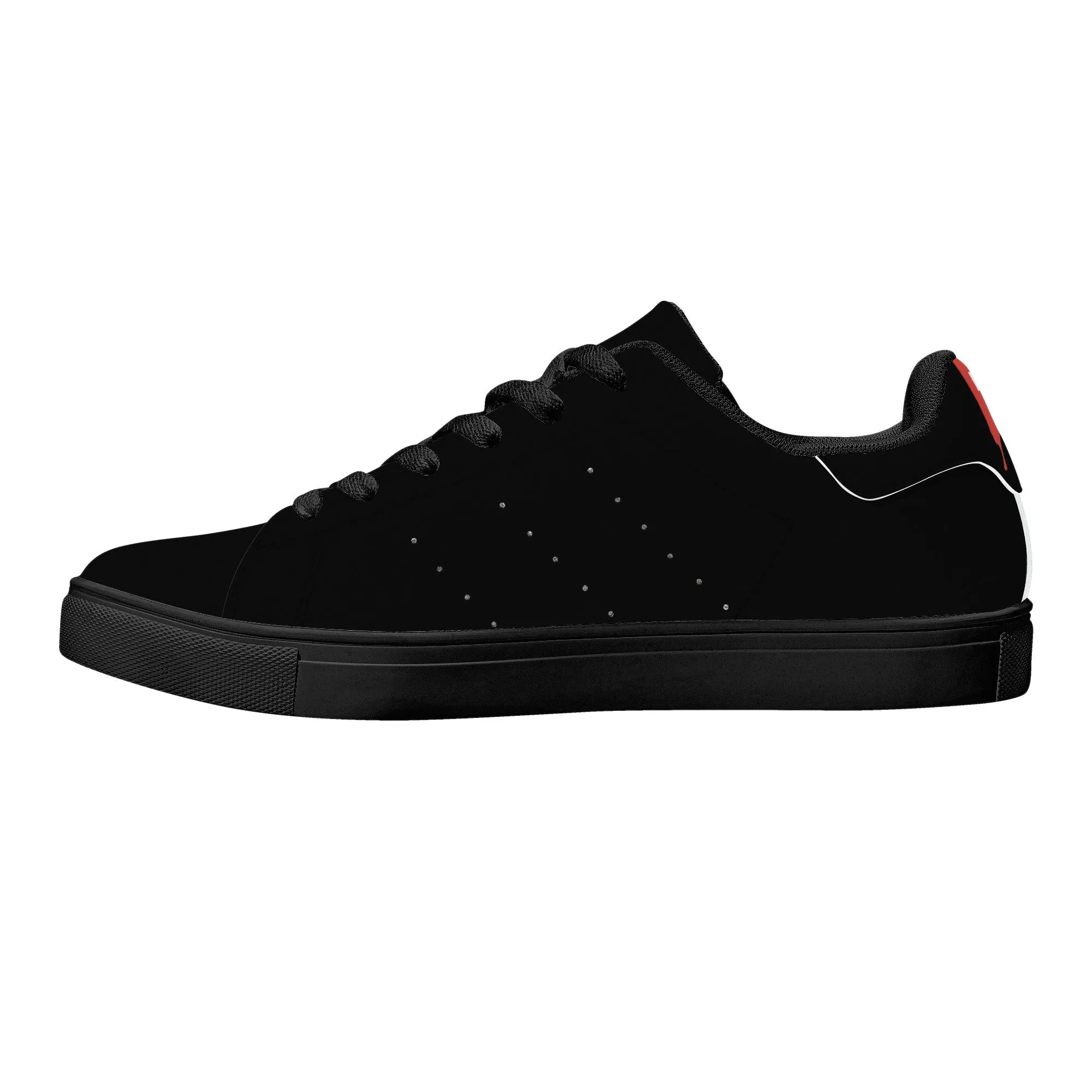 Women's FCS Low Top Black Leather Sneakers