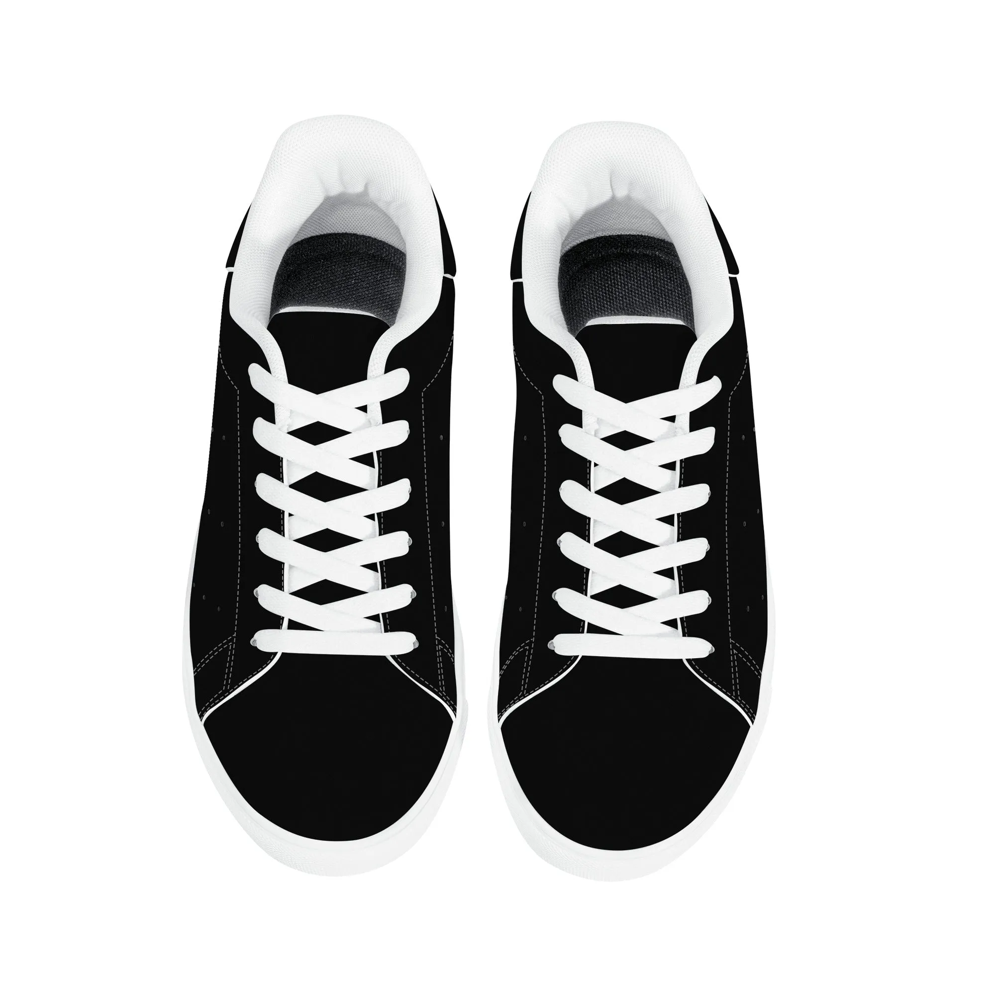 Women's FCS Low Top Black Leather Sneakers