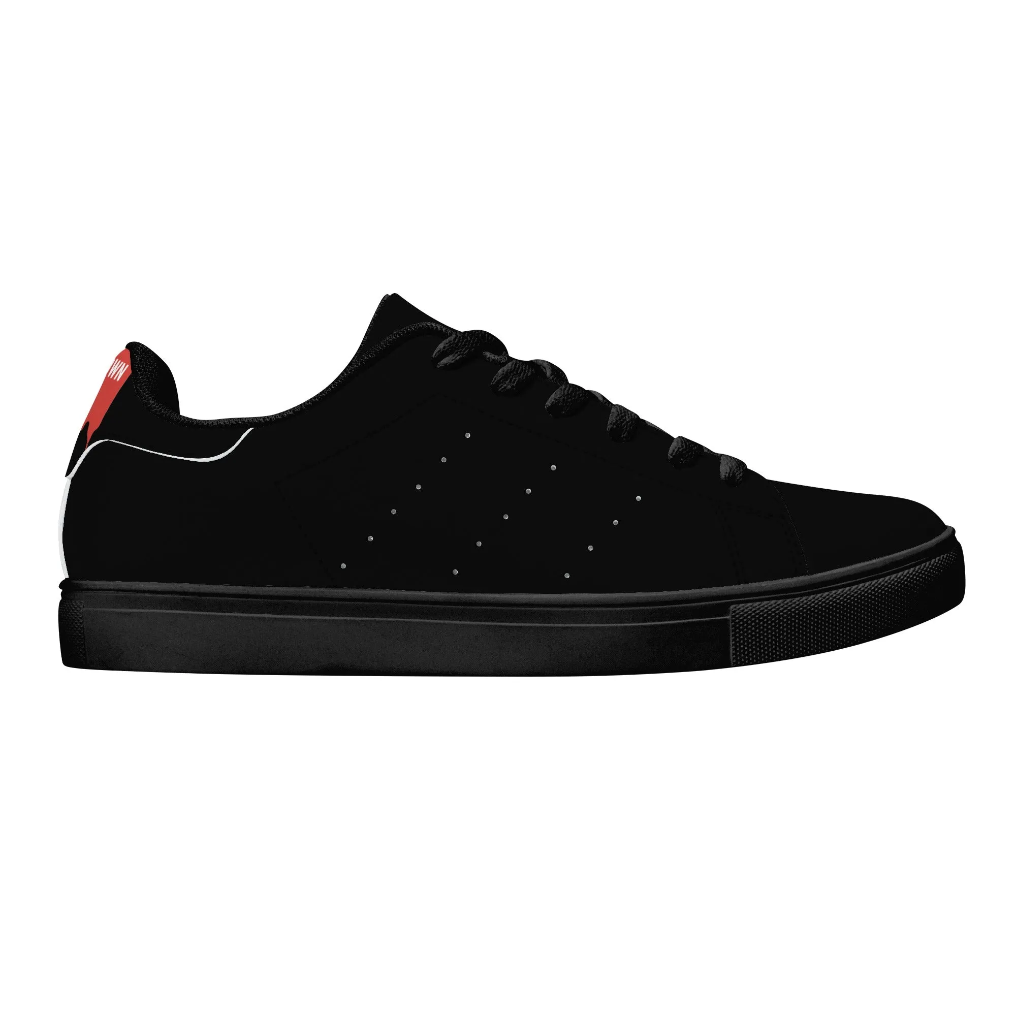 Women's FCS Low Top Black Leather Sneakers