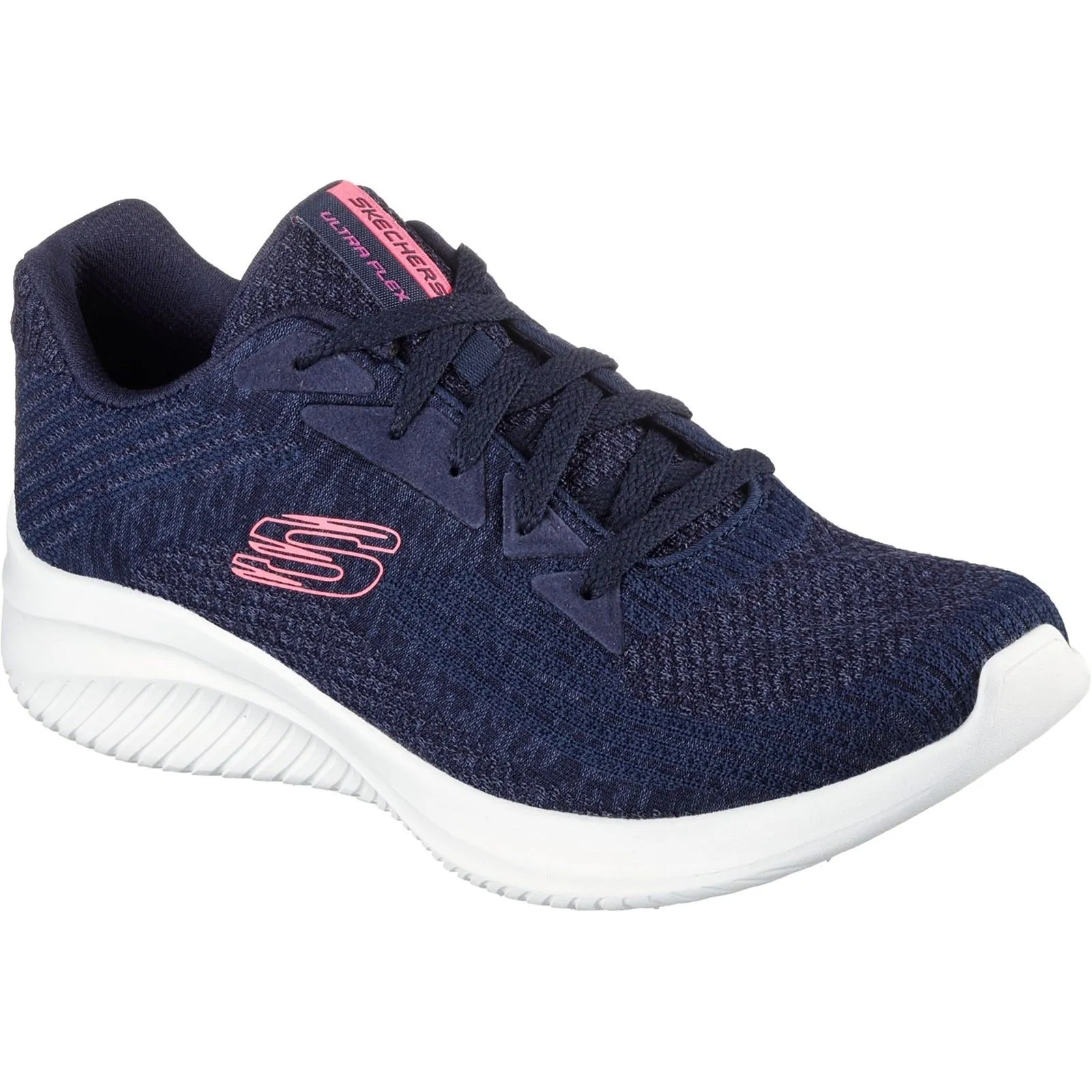 Women's Wide Fit Skechers 149705 Ultra Flex 3.0 Best Time Sneakers